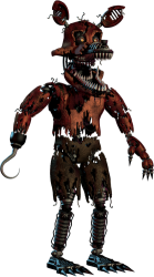 X Nightmare Foxy Meme Template