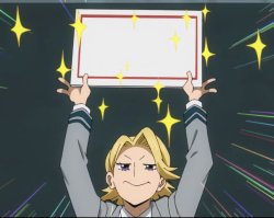 Aoyama Holds Up Sign Meme Template