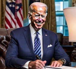 Joe Biden in office Meme Template