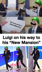 Luigis mansion Meme Template