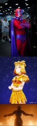 Sailor Galaxia and Ares Ripped Off Magneto Meme Template
