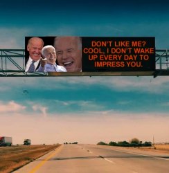 Biden highway sign Meme Template
