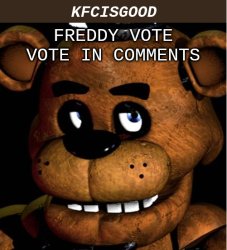 Freddy vote Meme Template