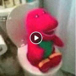 barny takes a dump Meme Template