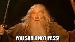 you shall not pass Meme Template