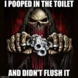 i pooped in the toilet and didn't flush it Meme Template