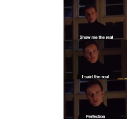 Show me the real perfection Meme Template