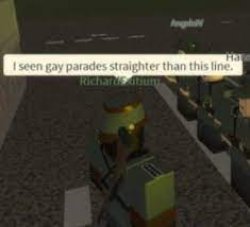 i seen gay parades straighter than this line Meme Template