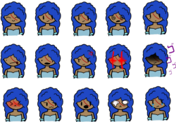 Rizu expression sheet updated Meme Template