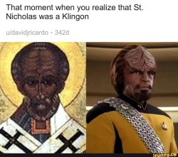 St Nicholas klingon Meme Template