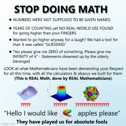 stop doing math Meme Template