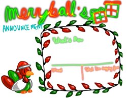 Merryball’s Holliday announcement Meme Template