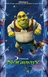 an animated disney pixar movie poster of "no gravity" featuring Meme Template