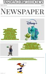 typical hollywood news volume 53 Meme Template