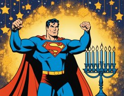 Superman Hanukkah Meme Template