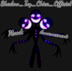 Shadow Toy Chica's Shadow Puppet Announcement Template Meme Template