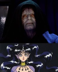 Queen Nehelenia Ripped Off Emperor Palpatine Meme Template