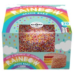 Rainbow Jazzle Asda Cake Meme Template