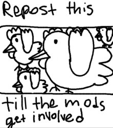 repost this till the mods get involved Meme Template