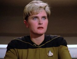 Tasha Yar from Star Trek TNG Meme Template