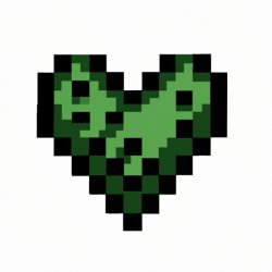 minecraft poison heart by ai Meme Template