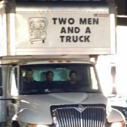 2 men truck Meme Template