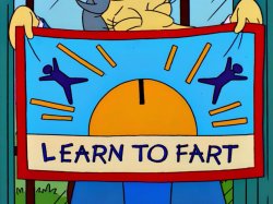 Simpsons Flag Learn To Fart Meme Template