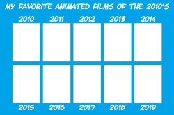 my favorite animated films of the 2010s Meme Template