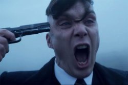 Thomas Shelby holds a gun to his head Meme Template