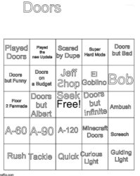 Doors Bingo Meme Template