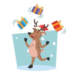 Juggling Reindeer Meme Template