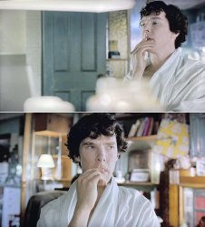 Sherlock Thinking Meme Template