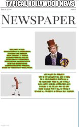 typical hollywood news volume 57 Meme Template