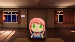 Just Monika Plush Meme Template