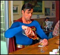 drunk superman Meme Template