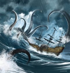 Kraken attacking ship  JPP Trump Meme Template