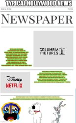 typical hollywood news volume 58 Meme Template