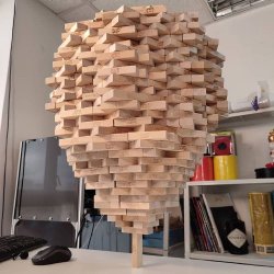 Jenga tower stand on single block Meme Template