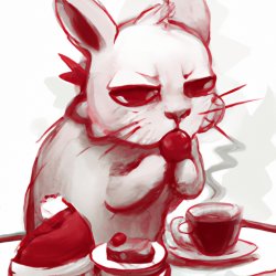 Tired of Christmas kitten drinking coffee with dim sum Meme Template