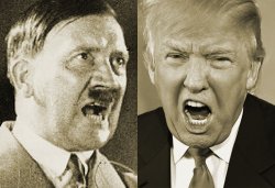 Hitler and Trump Meme Template
