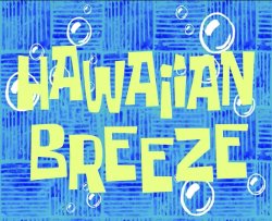 Hawaiian Breeze title card Meme Template