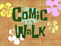 Comic Walk title card Meme Template