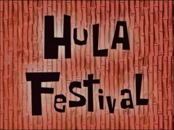 Hula Festival title card Meme Template
