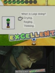 Excellent luigi Meme Template