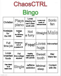 ChaosCTRL Bingo Meme Template