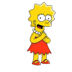 Lisa Simpsons Transparent Background Meme Template