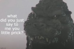 what did you just say to me you little prick? Meme Template
