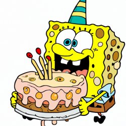 spongebob eating a cake Meme Template