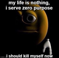 My Life Is Nothing, I Serve Zero Purpose I Should KYS Now Meme Template