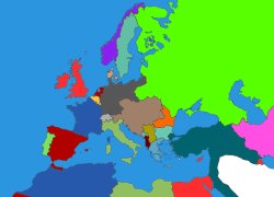 Map Of Europe (The Great War) Meme Template